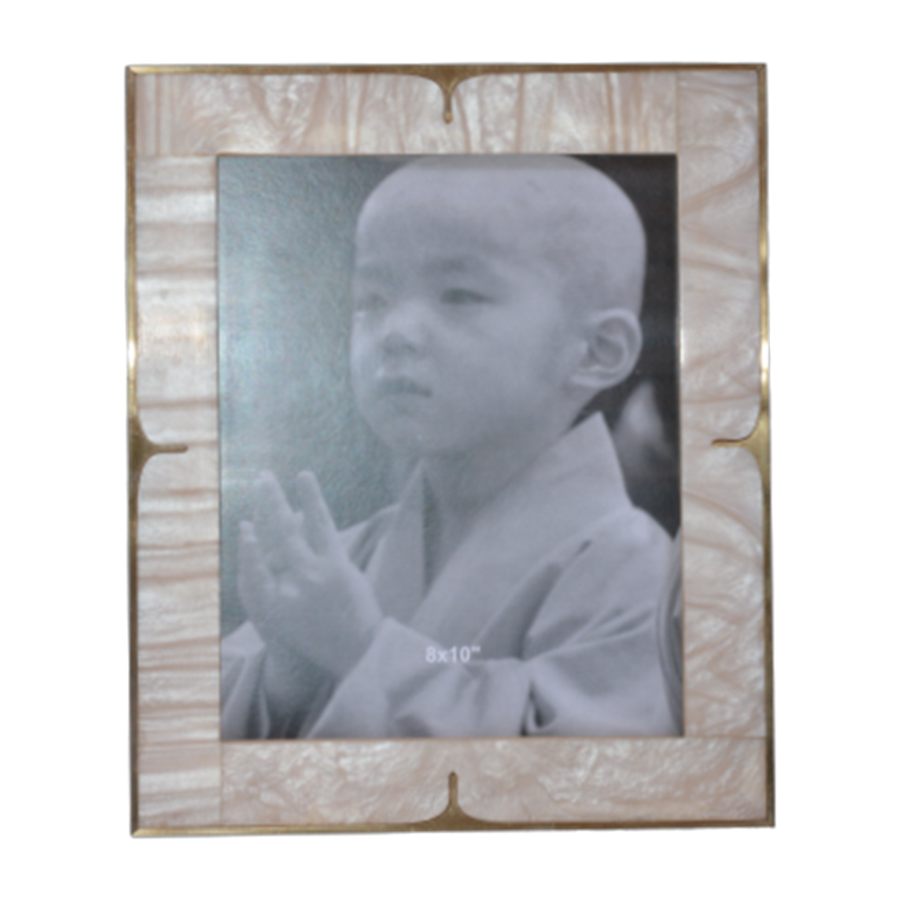 XL Marble Frame | Natural & Gold