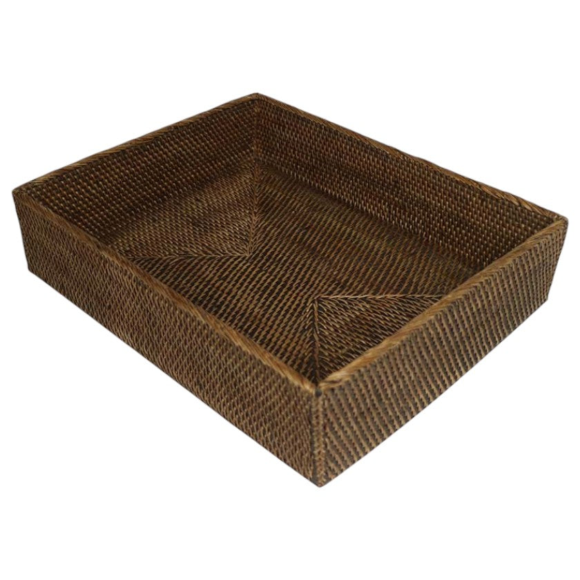 Antique Rattan Tray