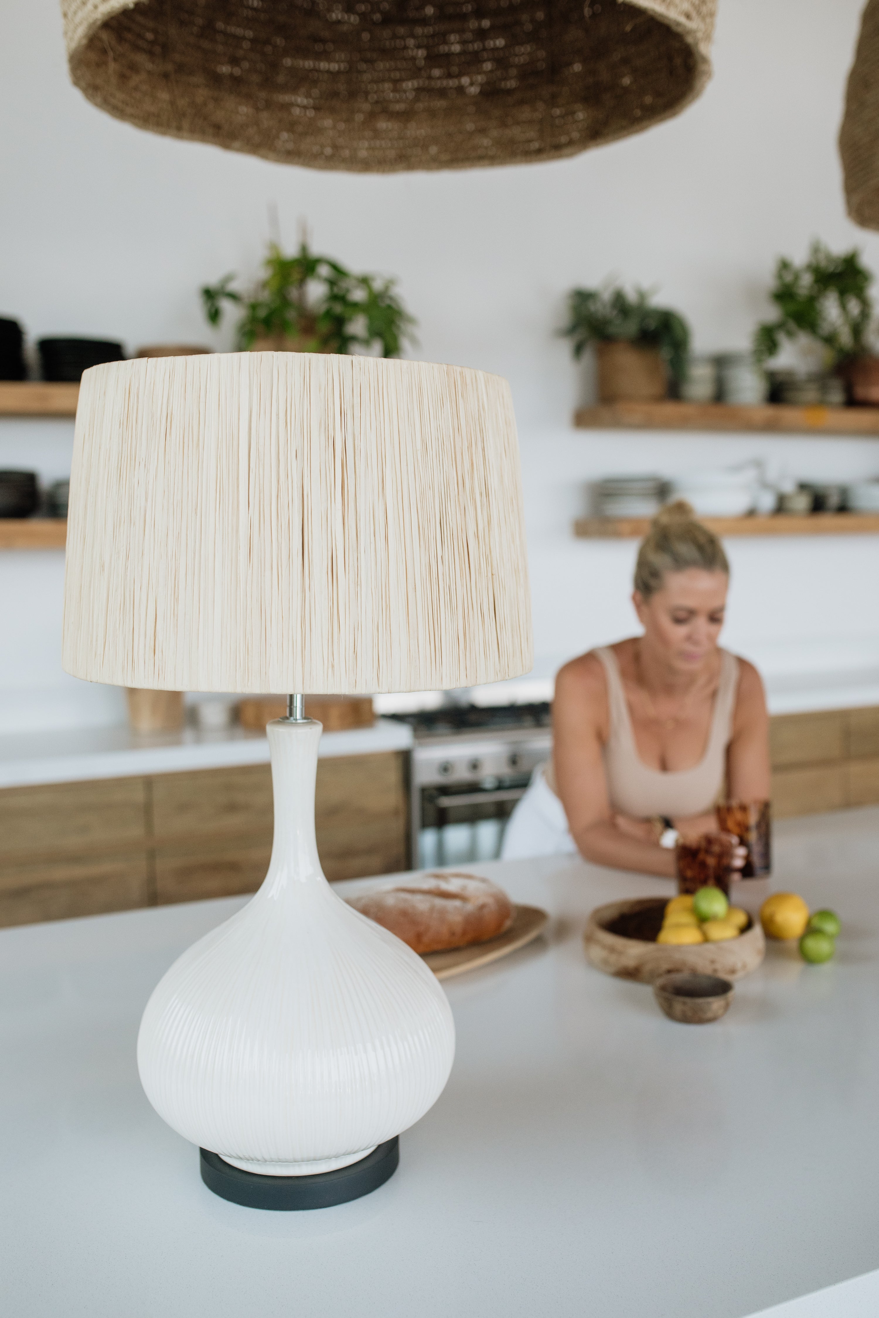 Jemma Lamp Base | Cream