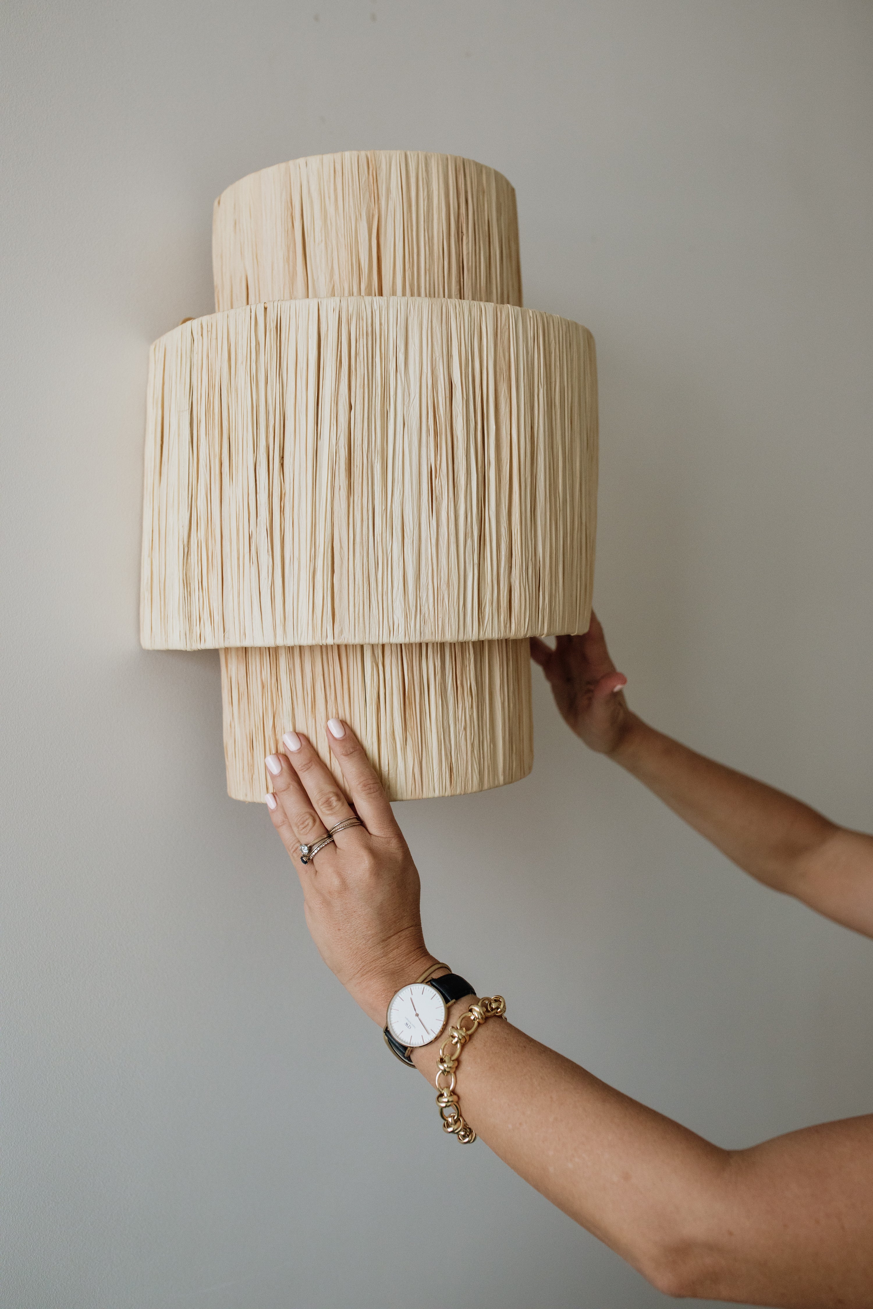 Raffia Wall Sconce