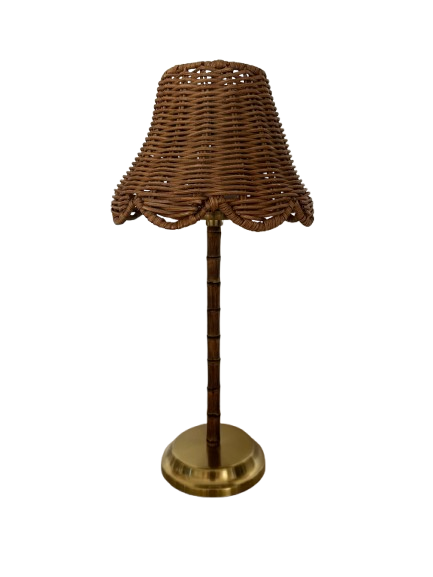 Bamboo Table Lamp With Lampshade