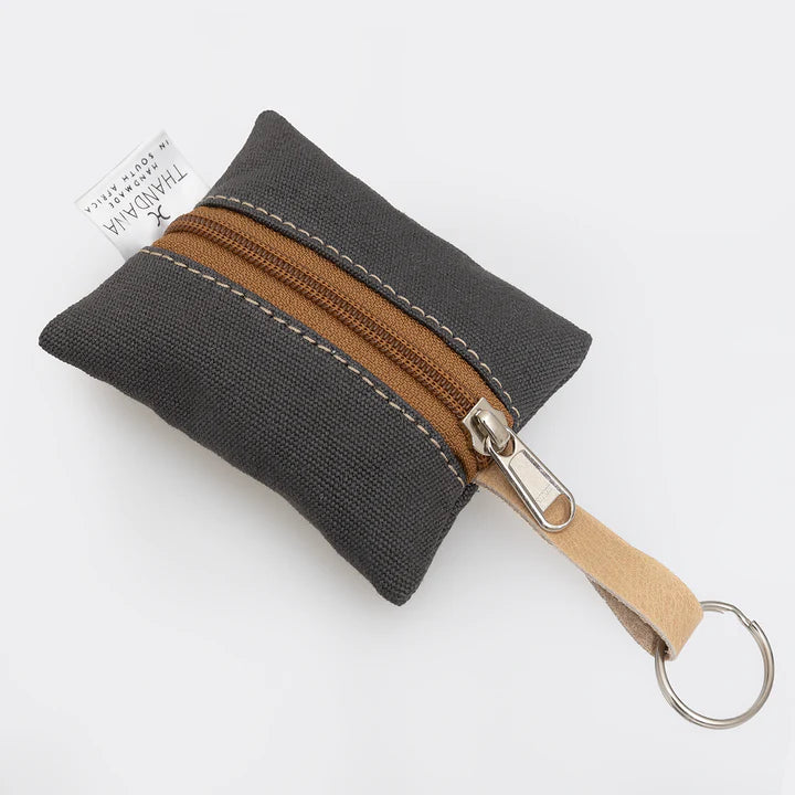 Key Ring Wax Canvas &amp; Leather
