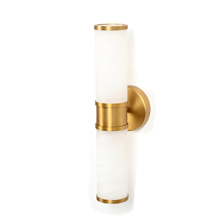 Jillian Wall Light | Alabaster & Bronze Finish