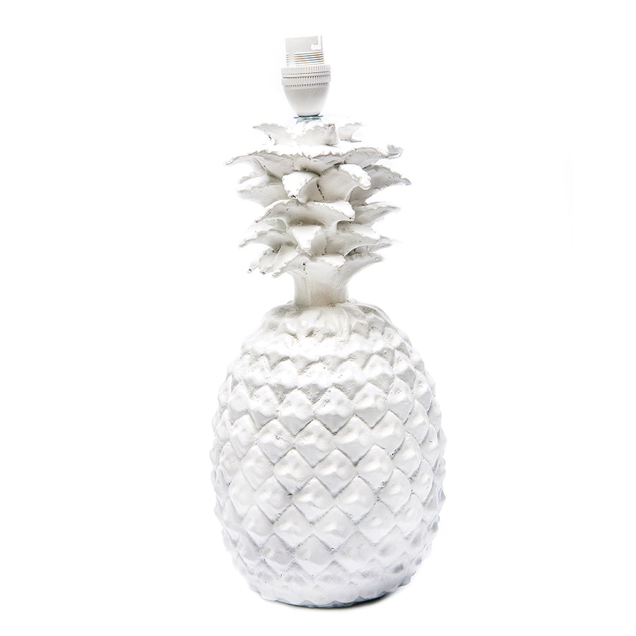 Pineapple Lamp Base | White