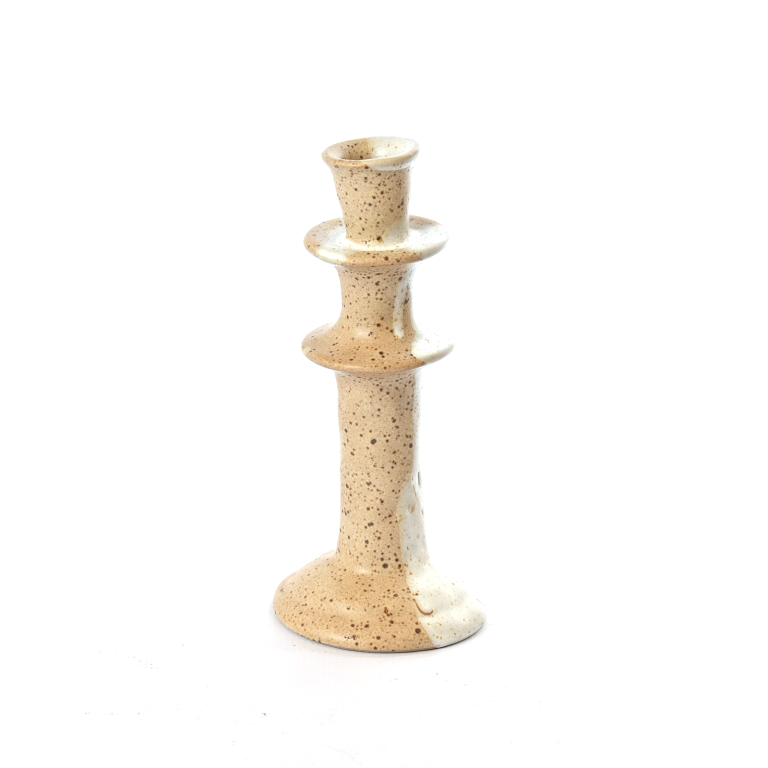 Candle Holder | Terracotta &White Glaze