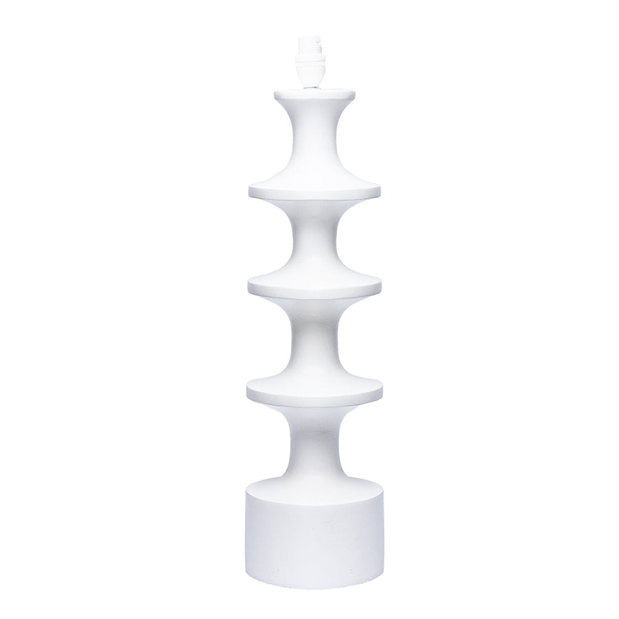 XL Stepped Lamp Base | White