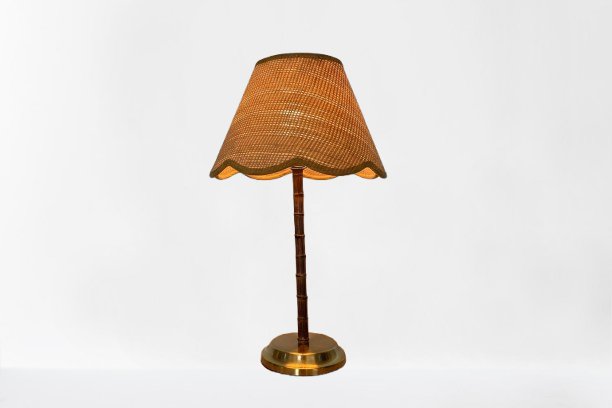 Bamboo Table Lamp With Lampshade