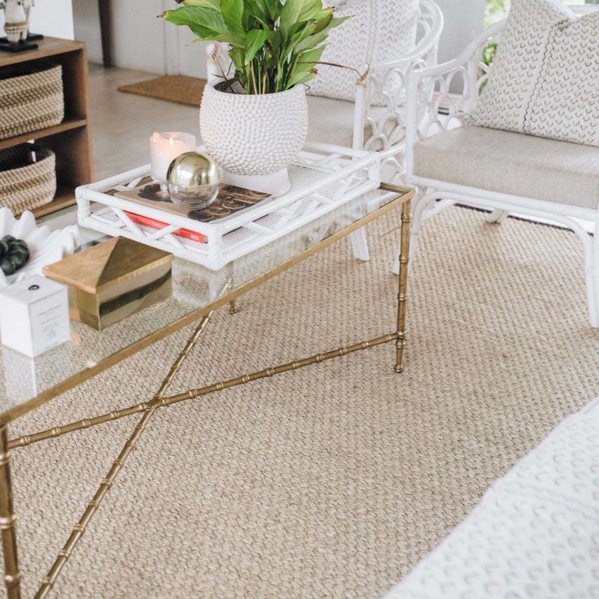 Chunky Tigers Eye Sisal Natural Rug