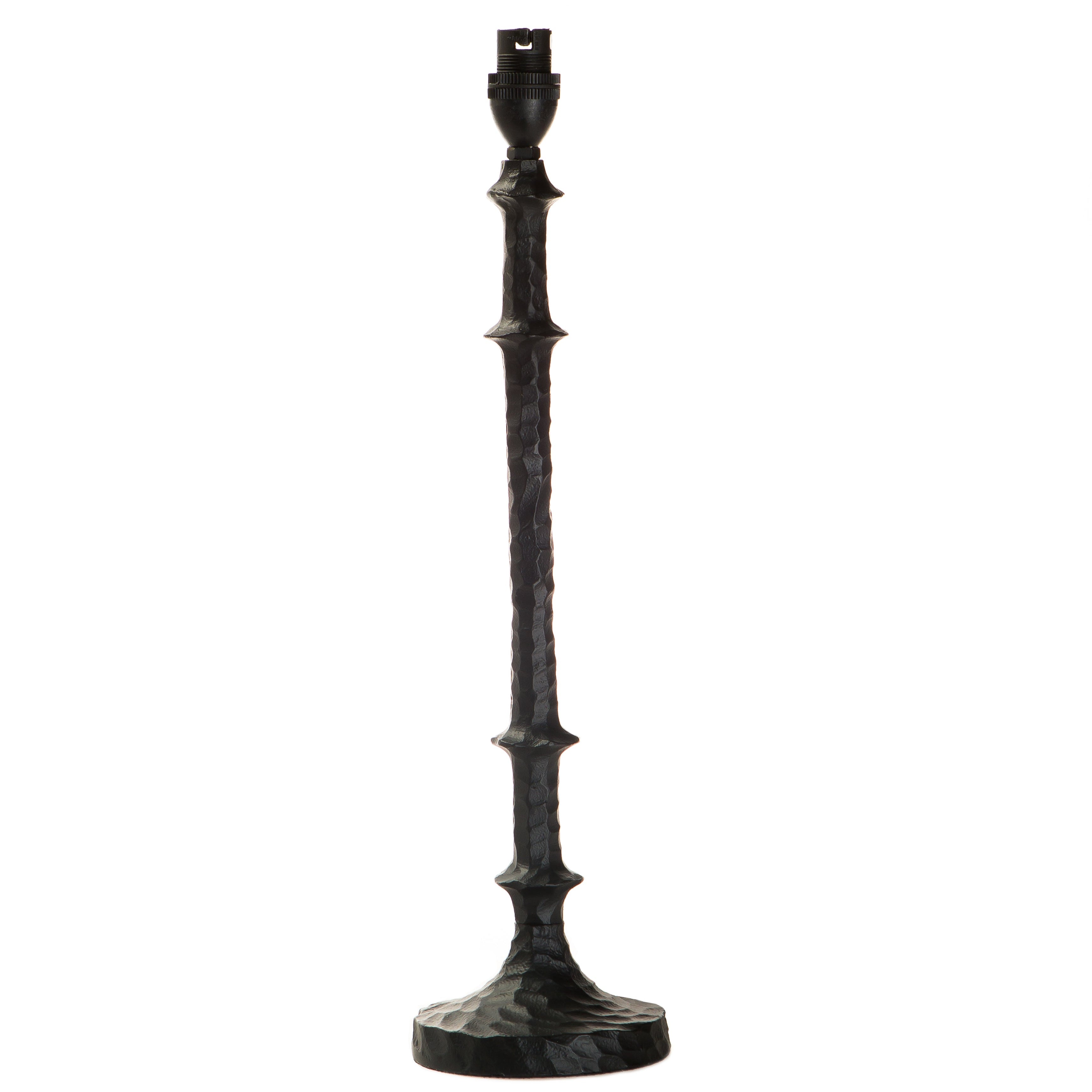 Matt Black Metal Lampbase