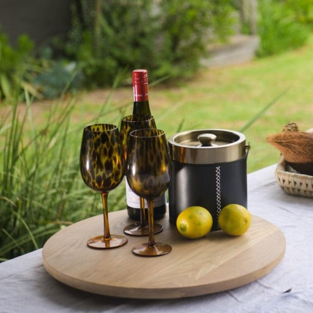 Tortoise Shell Wine Glasses (Set of 4)