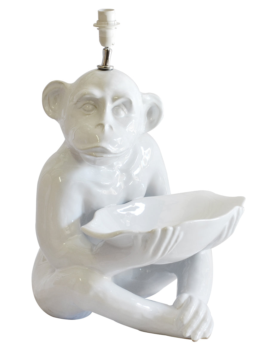 Mr Knox Monkey Lampbase | White