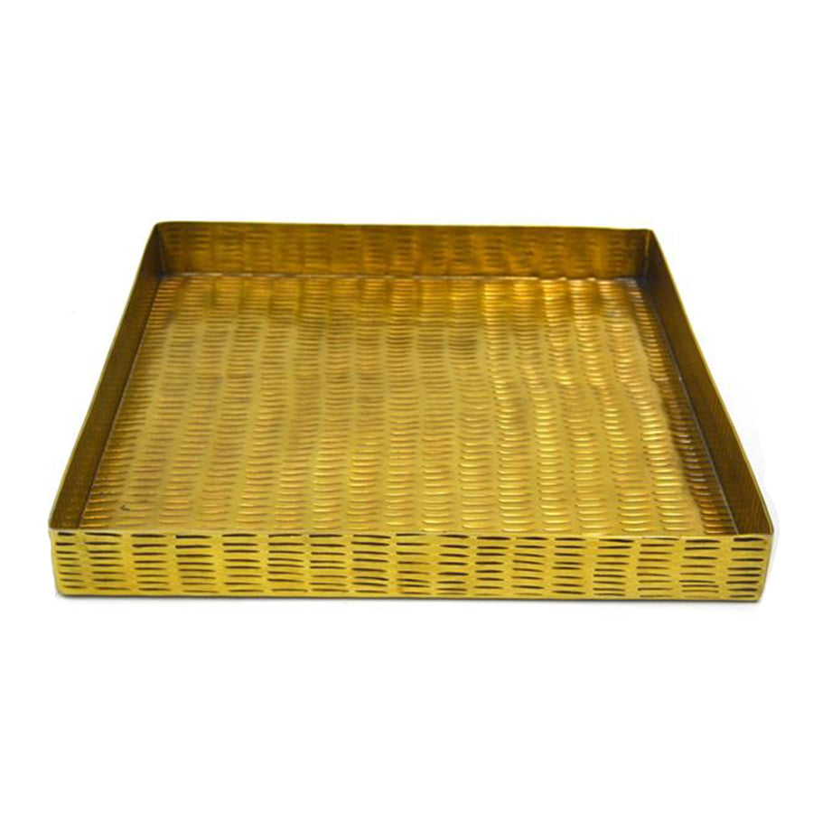 Antique Square Tray | Brass &amp; Gold