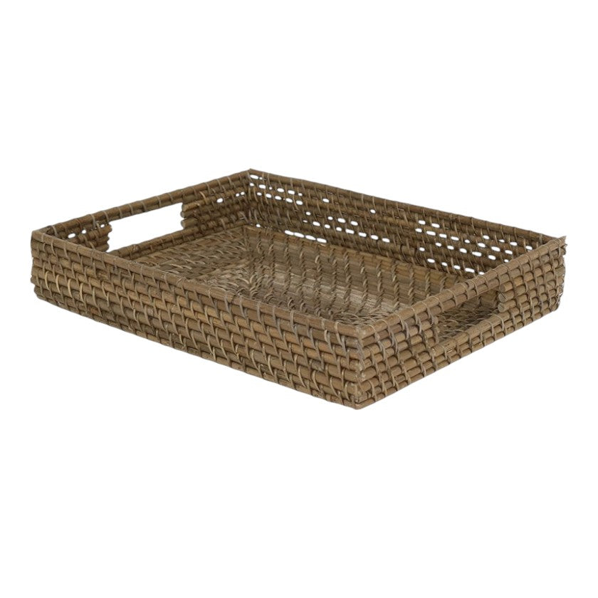 Rectangular Rattan Tray