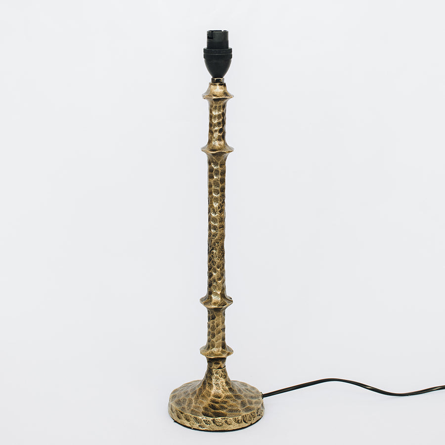 Hammered Small Antique Brass Lamp base