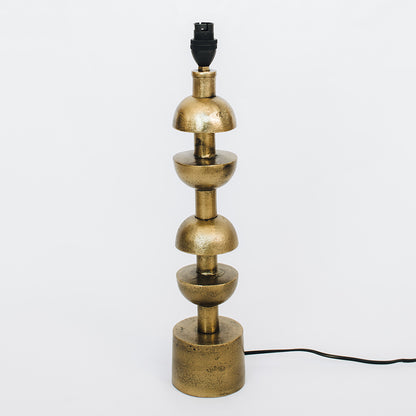 Half Circle Antique Lamp Base | Gold Brass