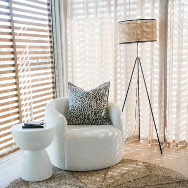 Lux Floor Lamp With Dutch Weave Shade
