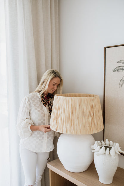 Pot Lamp Base | White