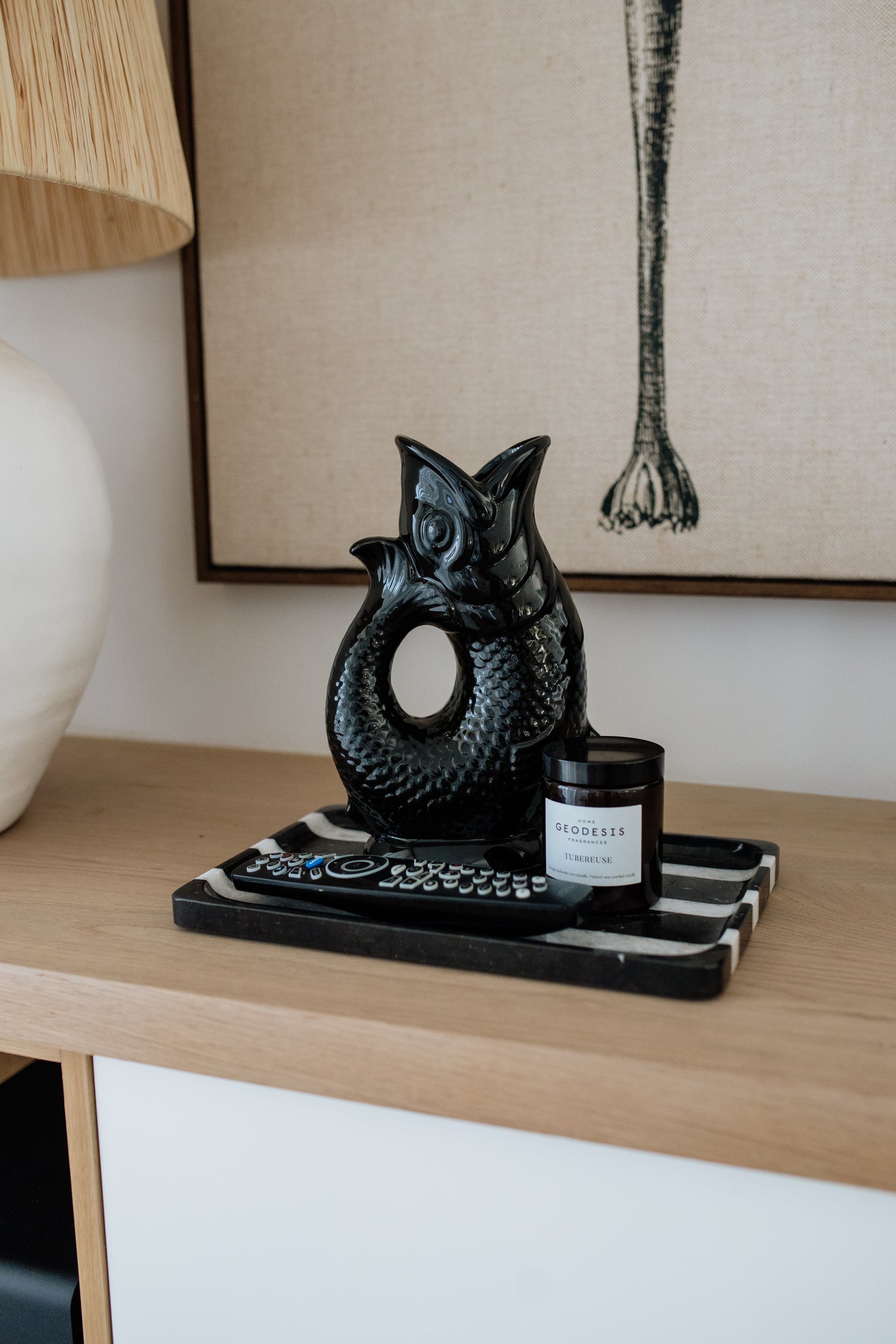 CERAMIC KOI FISH JUG