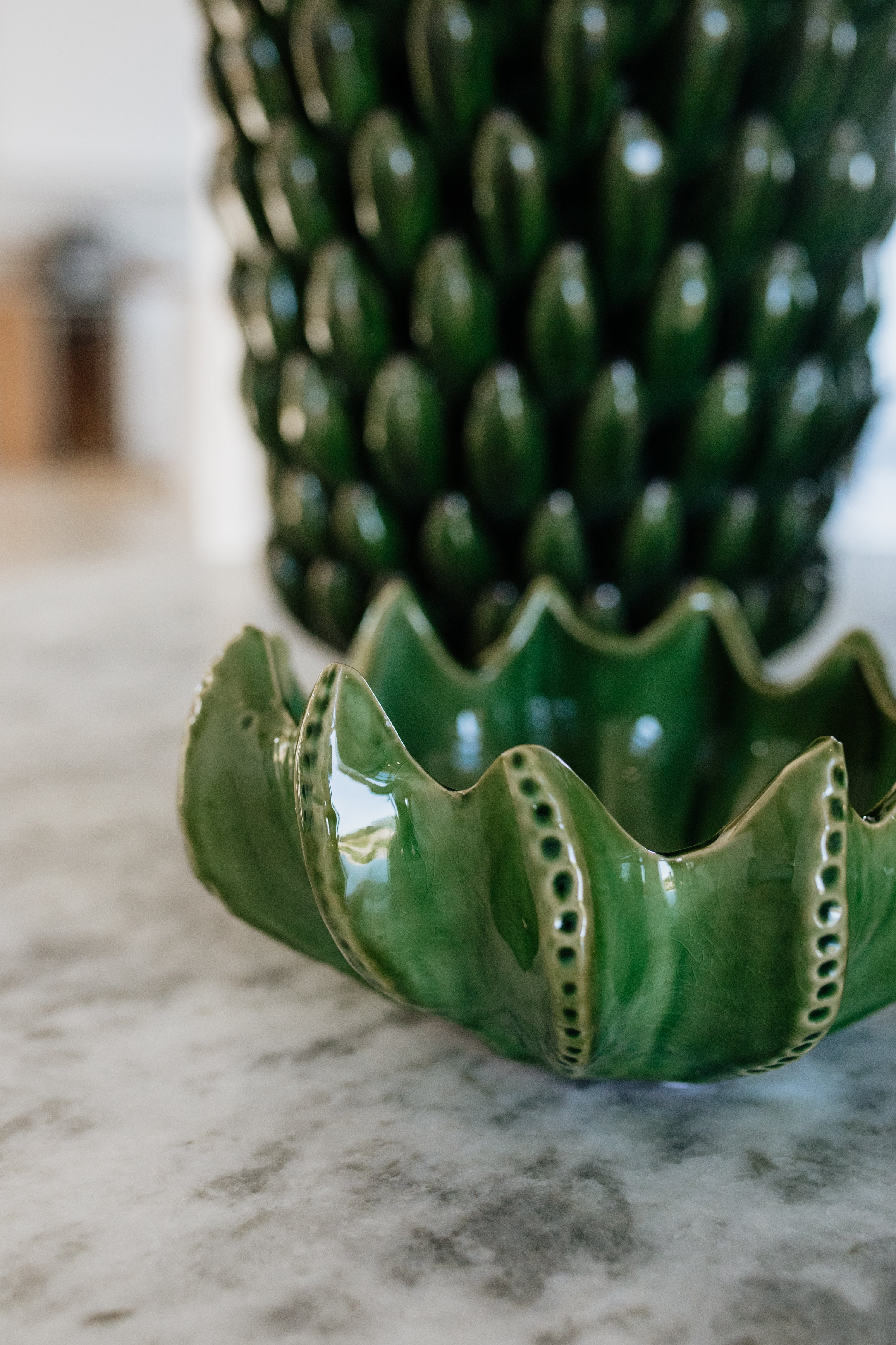 CERAMIC BANANA VASE   | GREEN