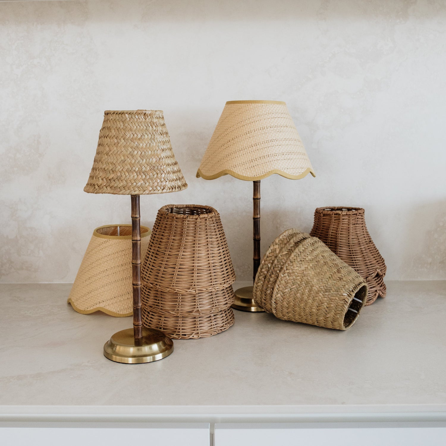 Bamboo Rechargeable Table Lamp With Lampshade