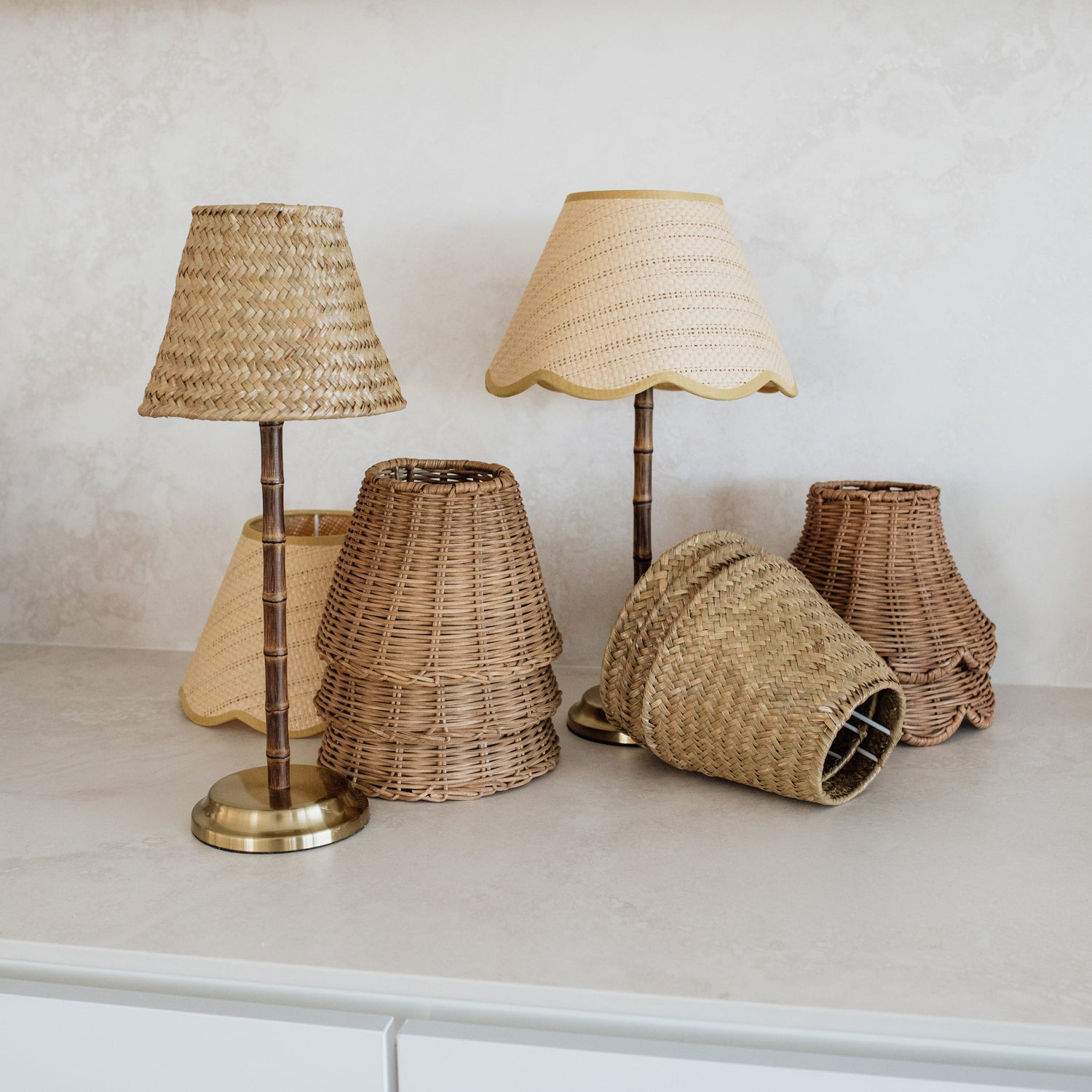 Bamboo Rechargeable Table Lamp With Lampshade