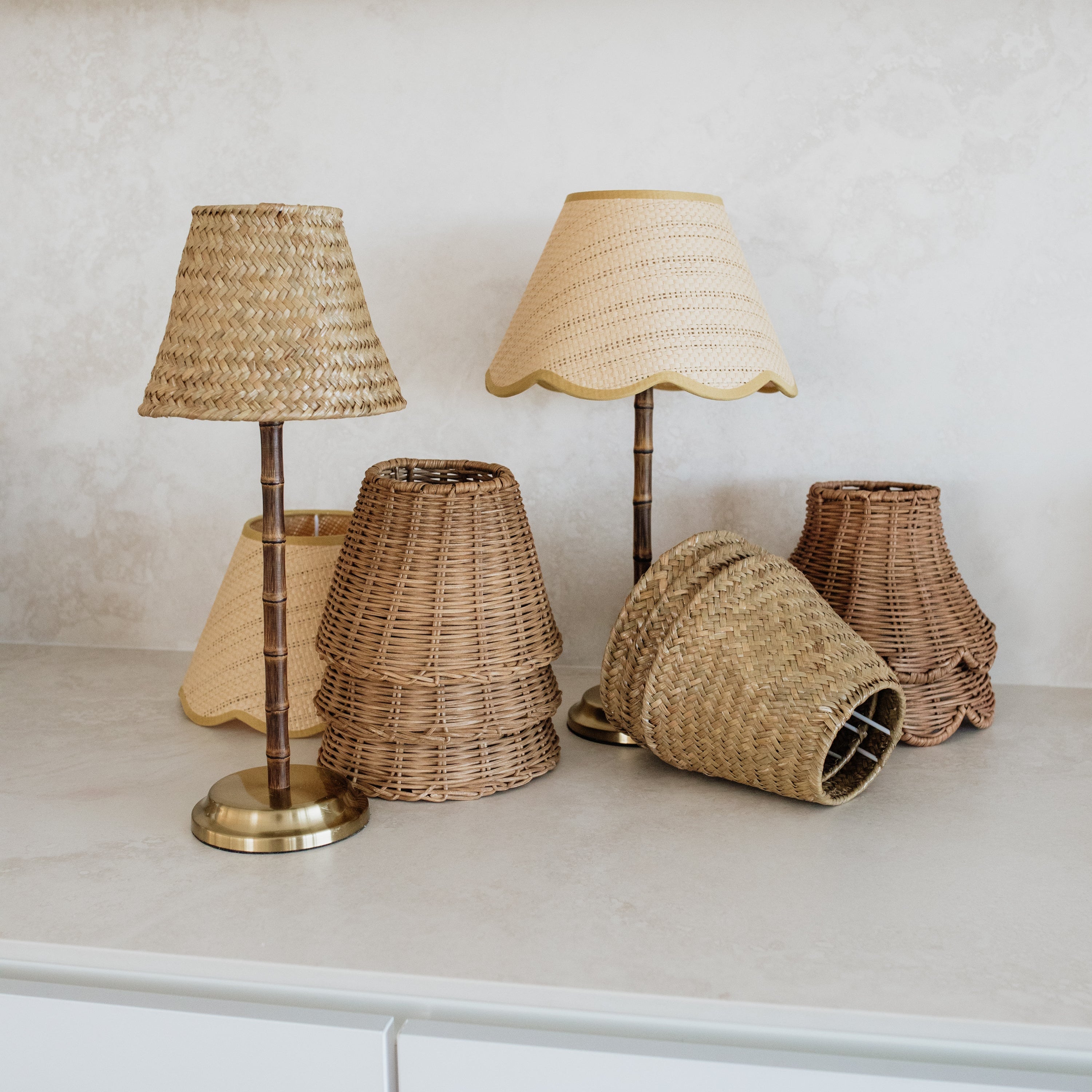 Bamboo Rechargeable Table Lamp With Lampshade