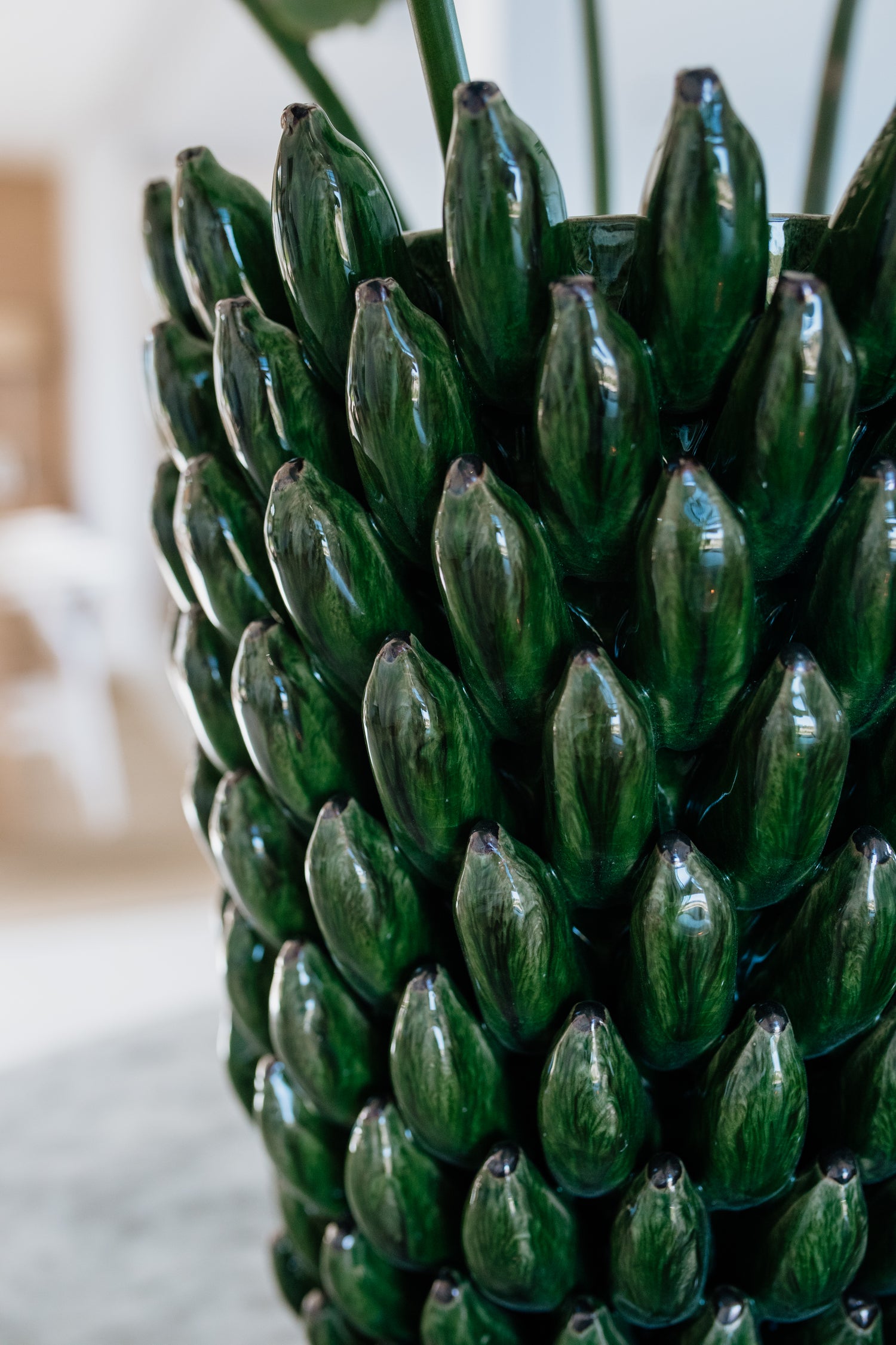 CERAMIC BANANA VASE   | GREEN