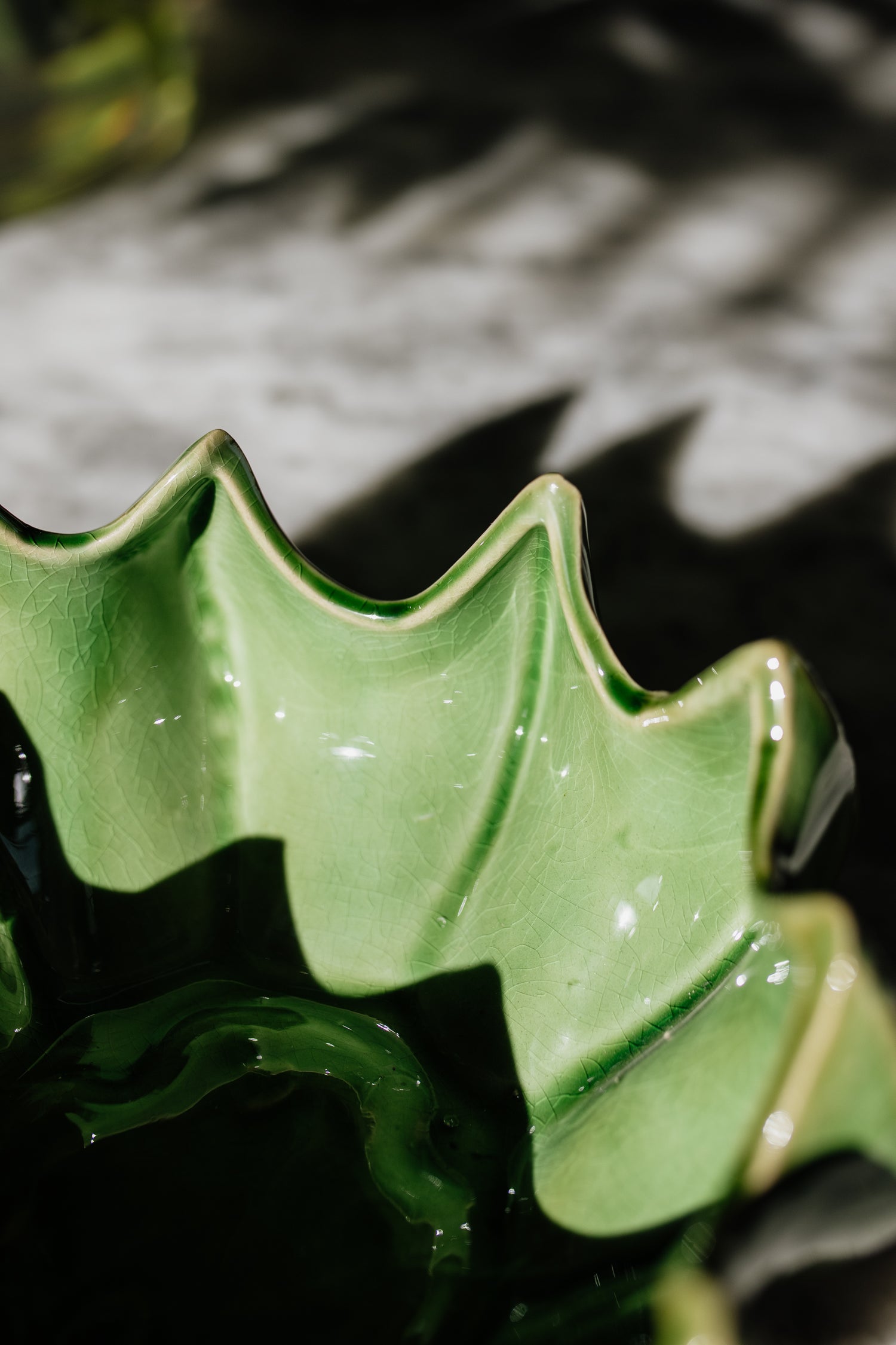 CERAMIC ALOE BOWL | GREEN
