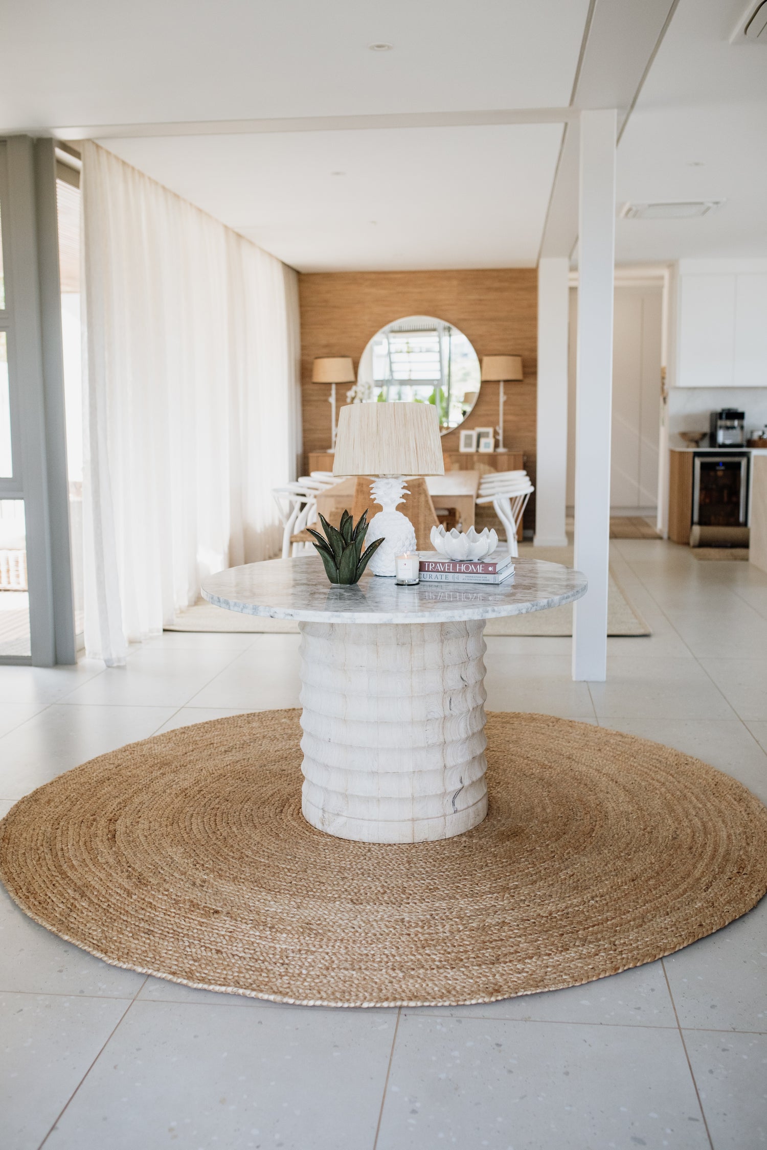 Pineapple Lamp Base | White