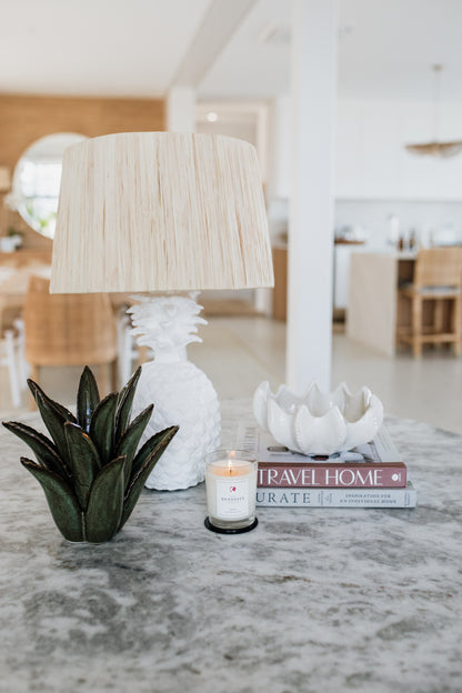 Pineapple Lamp Base | White