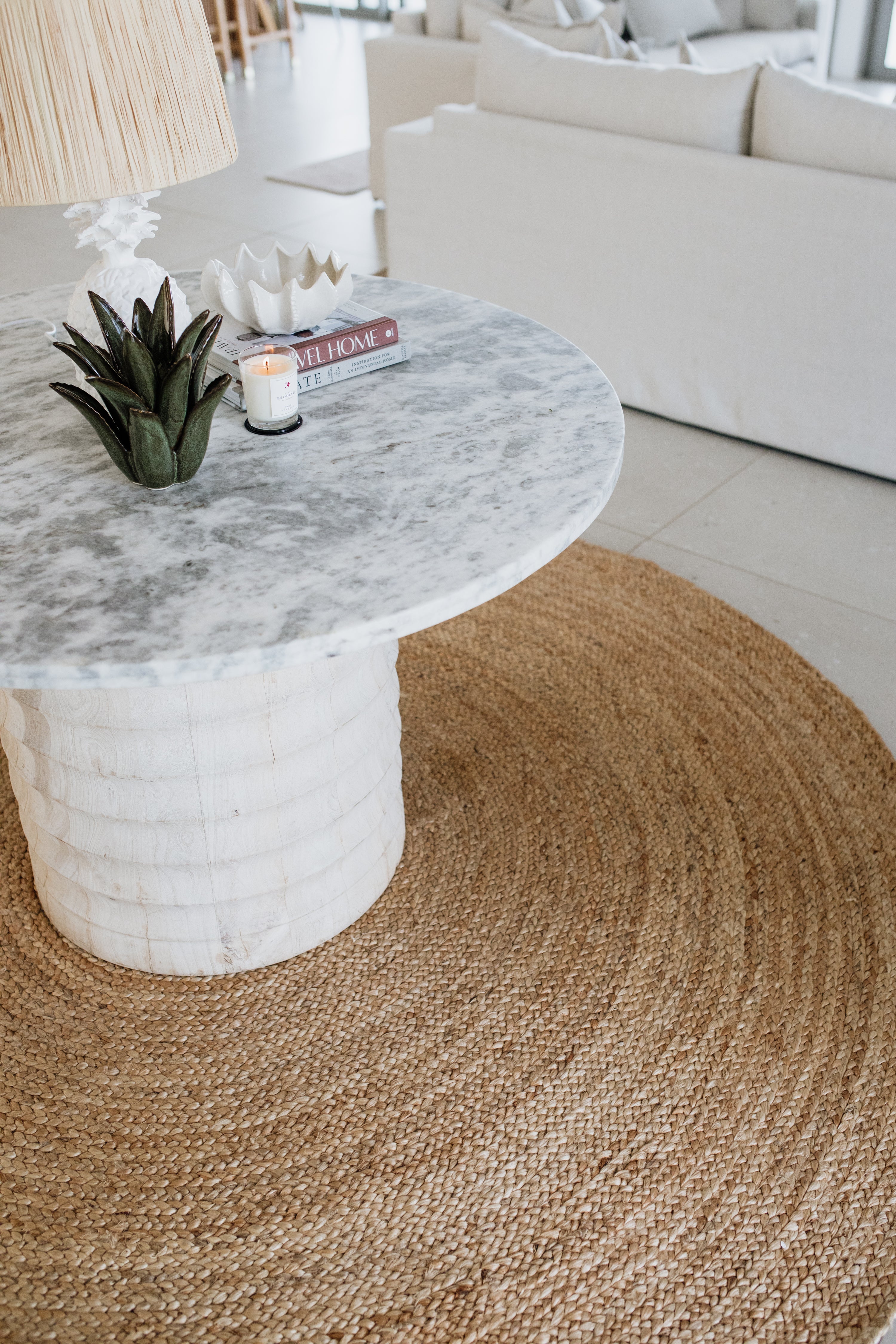Pineapple Lamp Base | White