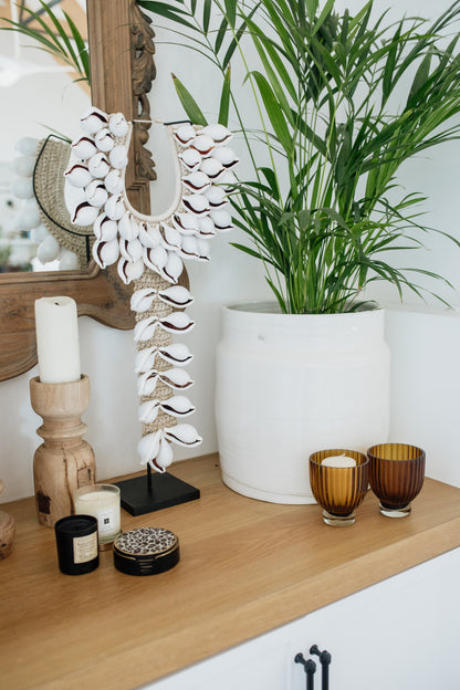 XL Necklace on Metal Stand  | Black &amp; White