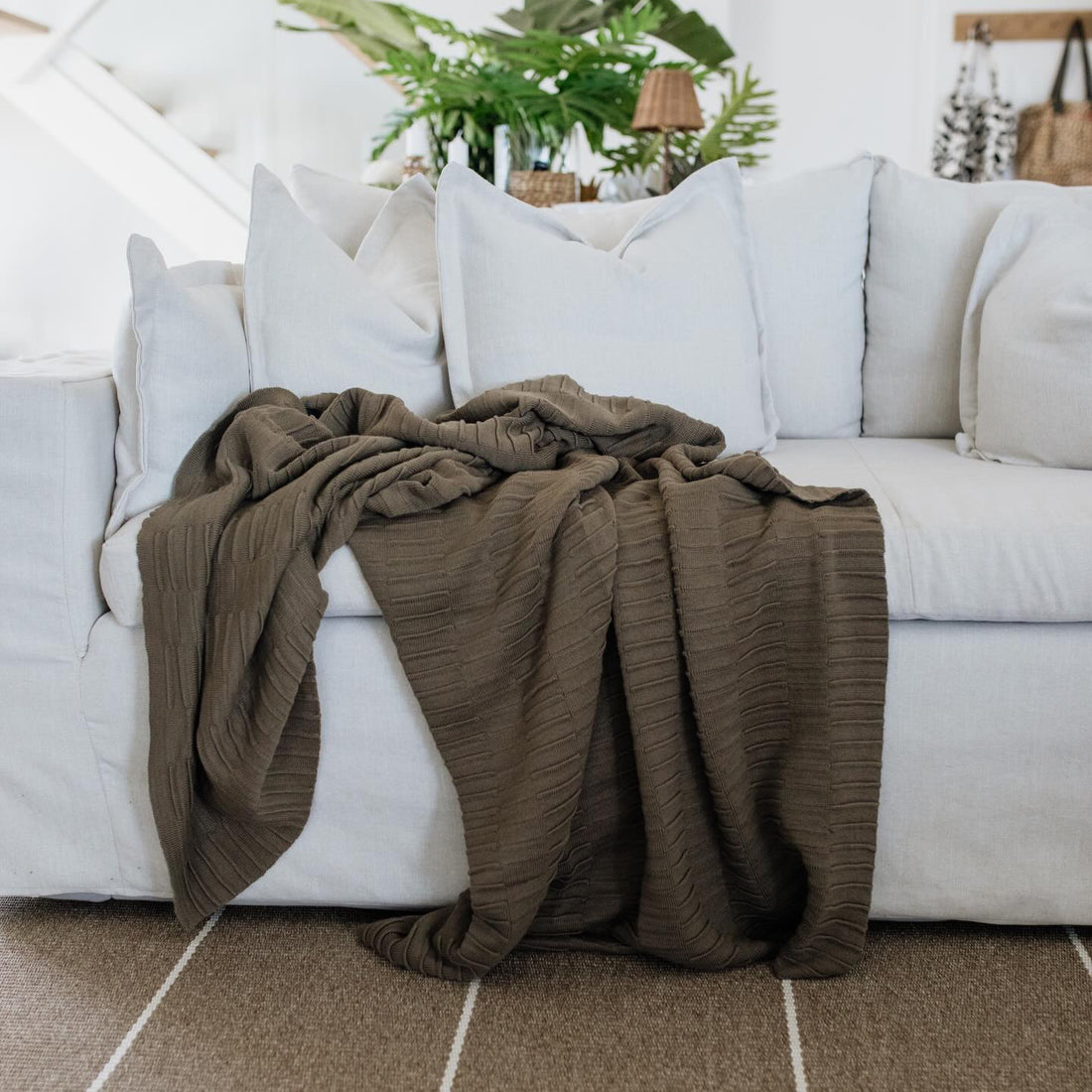 COTTON KNITTED BLANKETS
