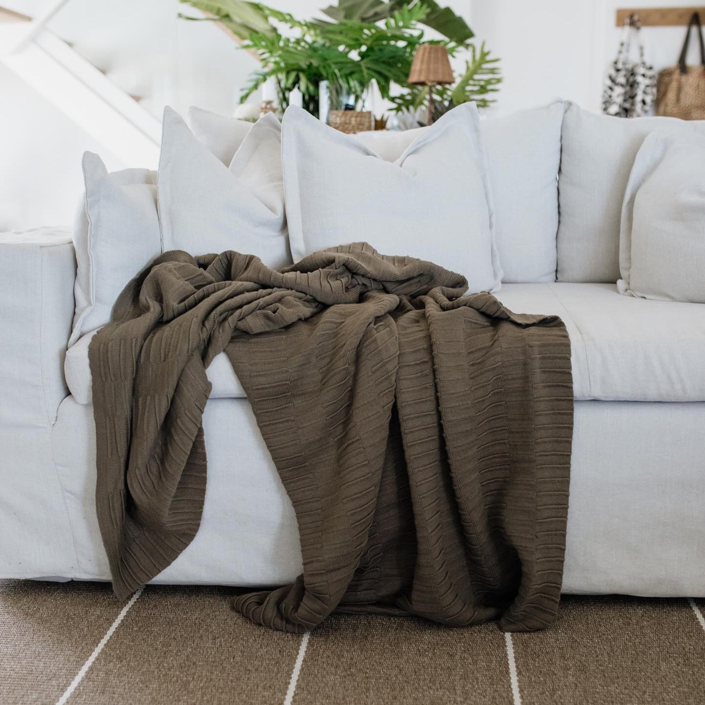 COTTON KNITTED BLANKETS