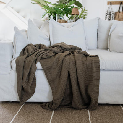 COTTON KNITTED BLANKETS