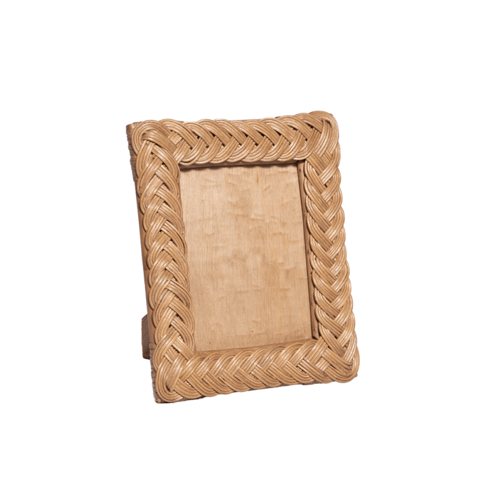 BRAIDED RATTAN PHOTO FRAME