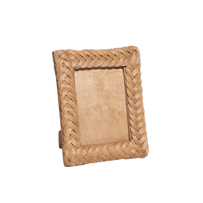 BRAIDED RATTAN PHOTO FRAME