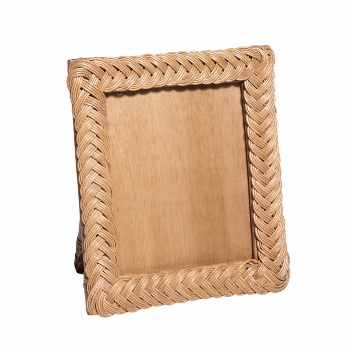 BRAIDED RATTAN PHOTO FRAME