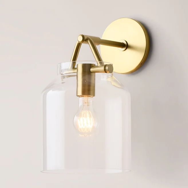 Betti Wall Light | Brass &amp; Clear