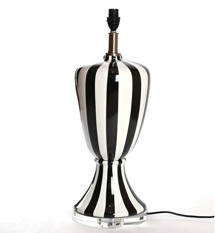 Ceramic  | Black &amp; White Stripe