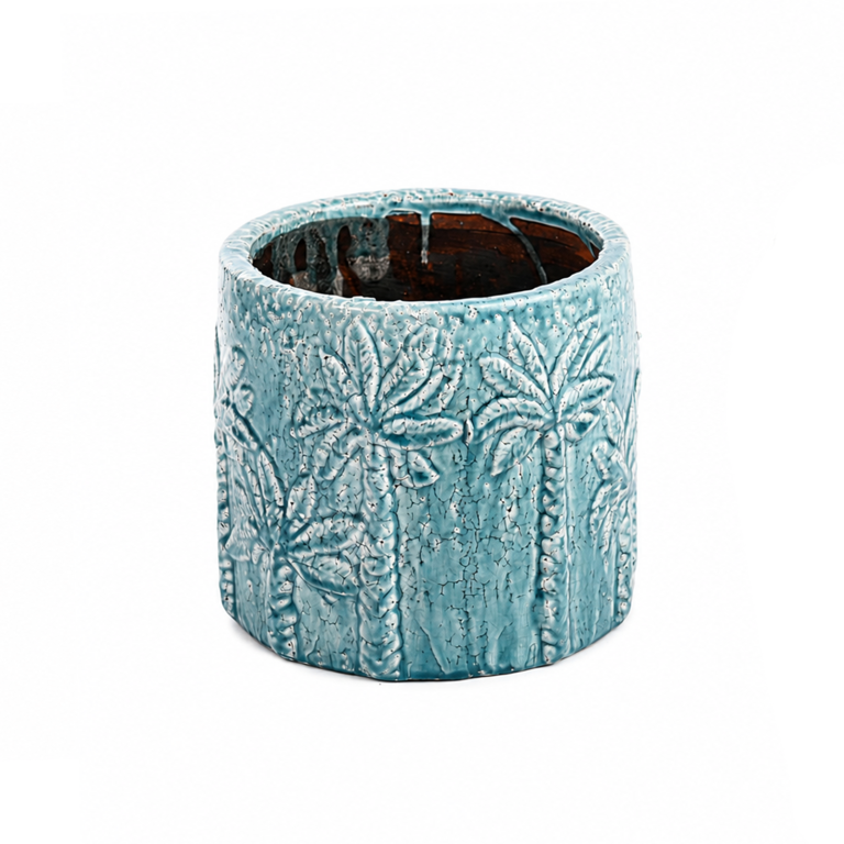 Palm Inlay Pot