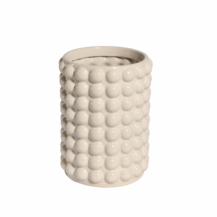 CERAMIC BUBBLE VASE | CREAM