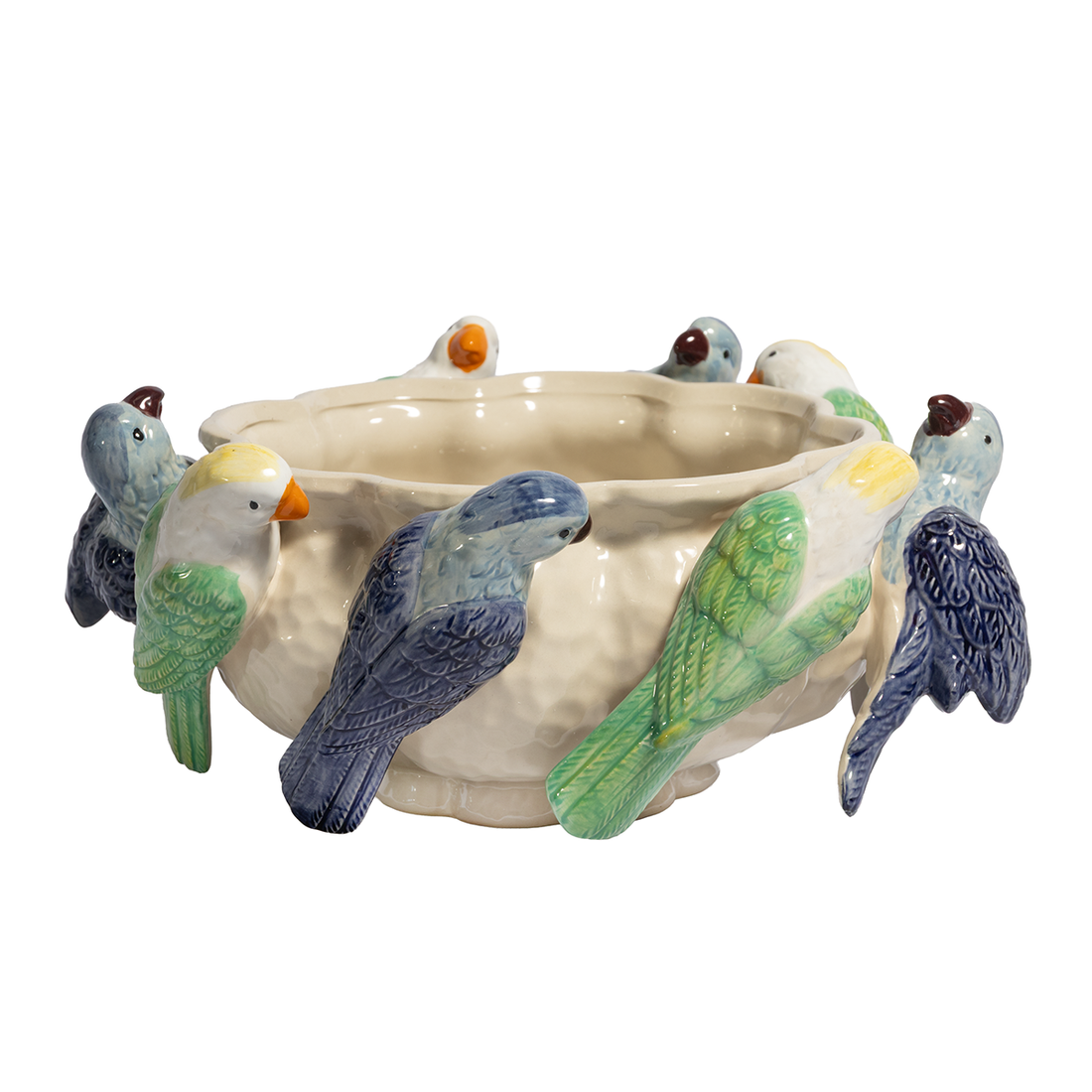 CERAMIC PARROT BOWL
