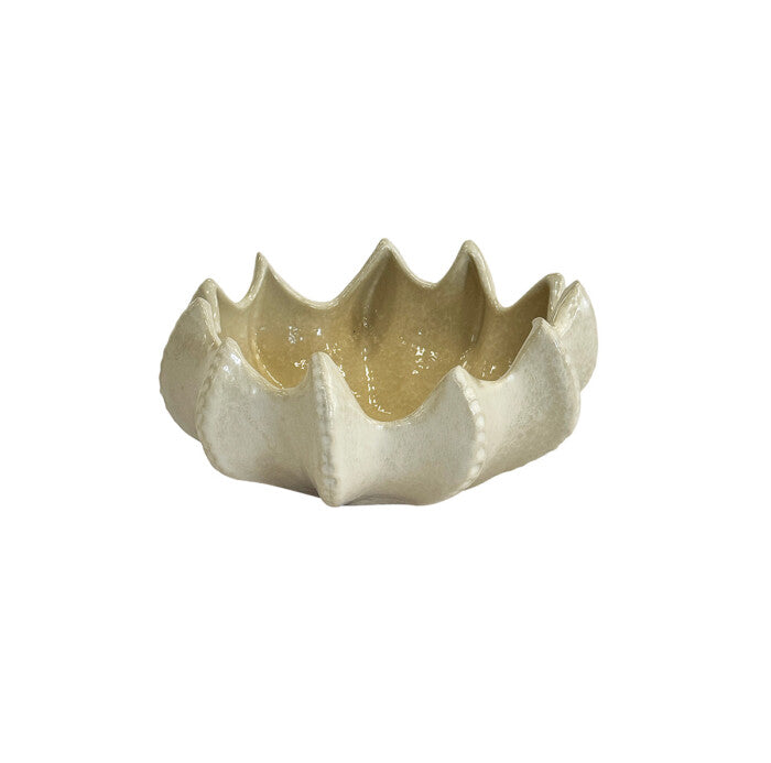 CERAMIC ALOE BOWL | IVORY