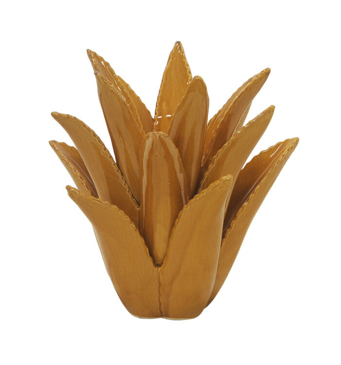 CERAMIC SPIKED ALOE | MUSTARD