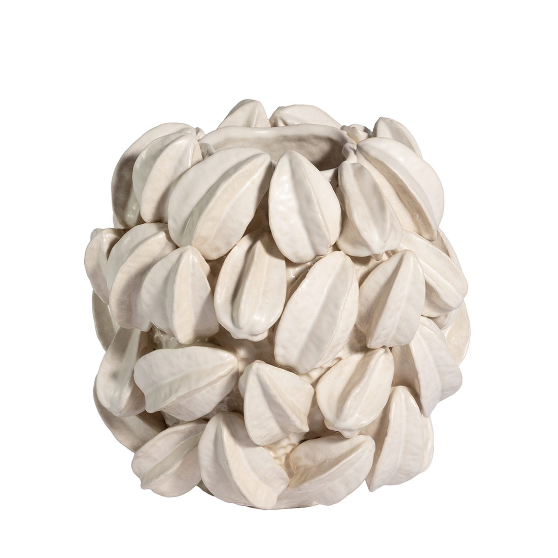 CERAMIC STARFRUIT VASE |  WHITE