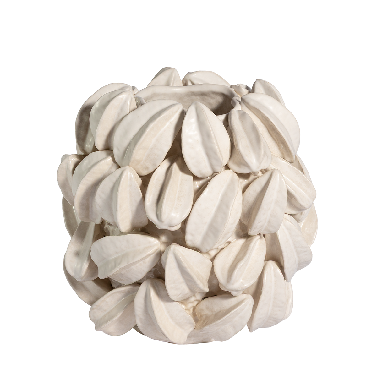 CERAMIC STARFRUIT VASE |  WHITE