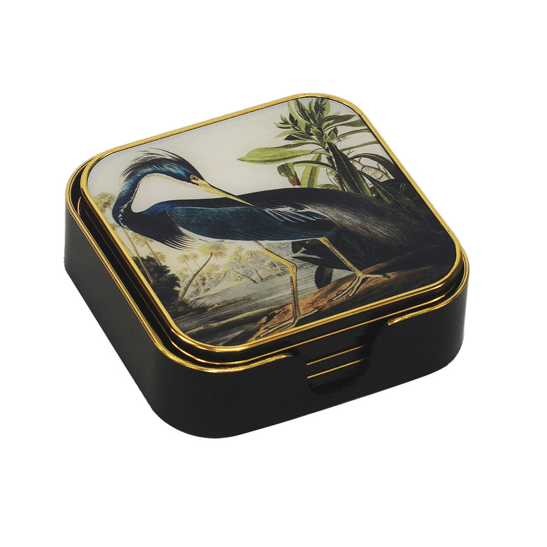 Square Heron Coaster  | Set Of 6