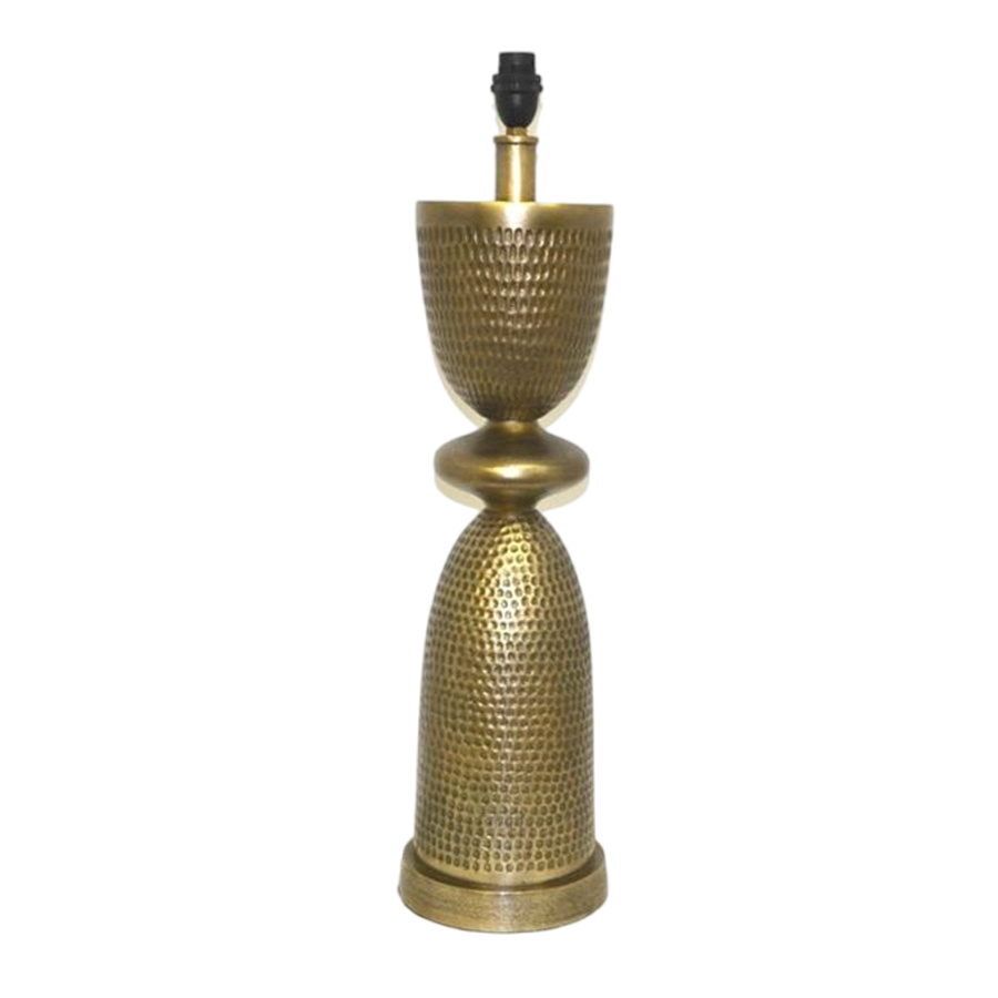Chiselled Lamp Base | Brass