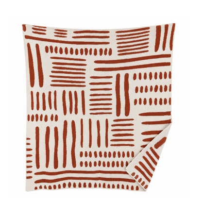Geo Block Pattern  Cotton Throw